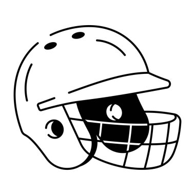 Beyzbol sopasının karalama stili simgesi, ba