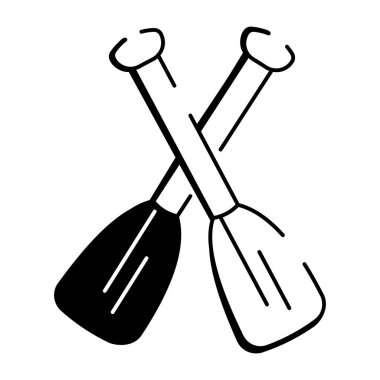 Beyzbol sopasının karalama stili simgesi, ba