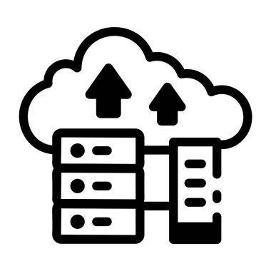 Bulut gönderme sisteminin bir simgesi 