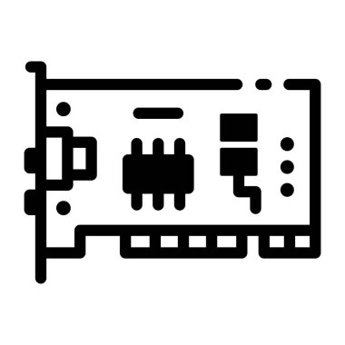 Bir ağ kartının kabartma biçimi simgesi 