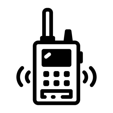 Bir rf ileticisini gösteren bir kabartma biçimi simgesi 