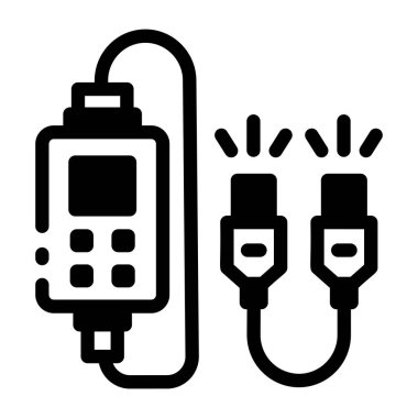 Kablo test aygıtı simgesi biçiminde 