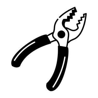 Kerpetenin el çizimi stili simgesi 