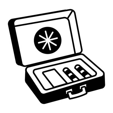 El çizimi biçiminde ilk yardım çantası simgesi 