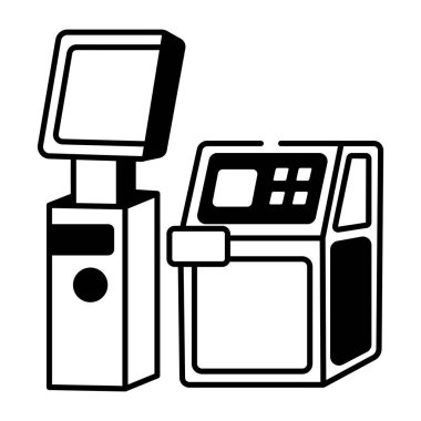 Kişisel hizmetin Doodle tarzı illüstrasyonu