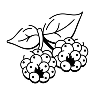 Bir el çizimi sincap yeme ikonu 