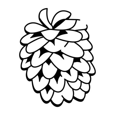 Sonbahar fenerinin el çizimi simgesi. 