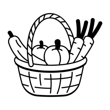 Sonbahar fenerinin el çizimi simgesi. 