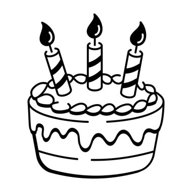 Doodle stilinde dizayn edilmiş bir kadeh tokuşturma simgesi