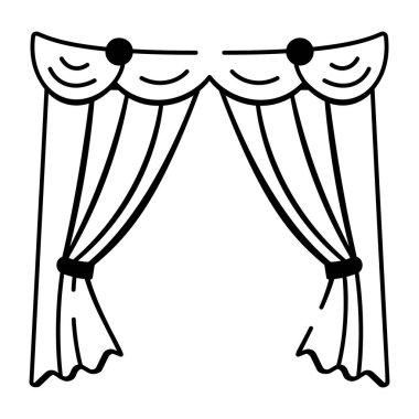 Doodle stilinde dizayn edilmiş bir kadeh tokuşturma simgesi