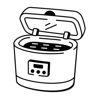 Yarım yamalak tasarlanmış bir alkol lambasının simgesi.