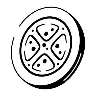 Yarım yamalak tasarlanmış bir alkol lambasının simgesi.