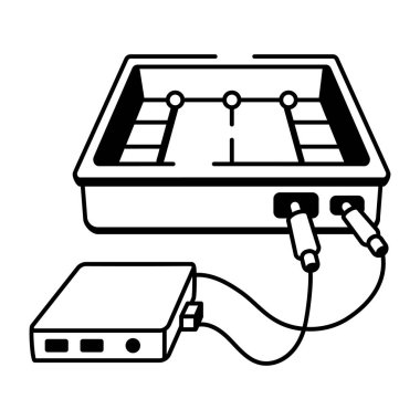 Yarım yamalak tasarlanmış bir alkol lambasının simgesi.
