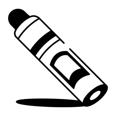 Bir tükenmez kalemin el çizimi simgesi 