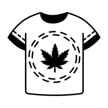 Ot gömleğinin el çizimi bir simgesi. 