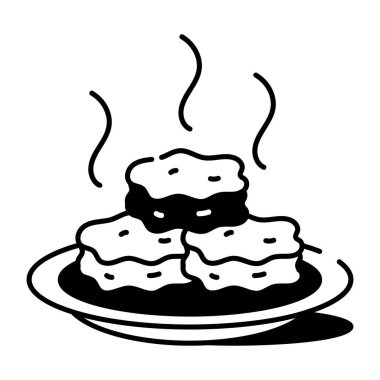 Karalama tarzında şükran günü kurabiyeleri gösteren simge