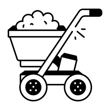 Gübre ayırıcısının el çizimi simgesi