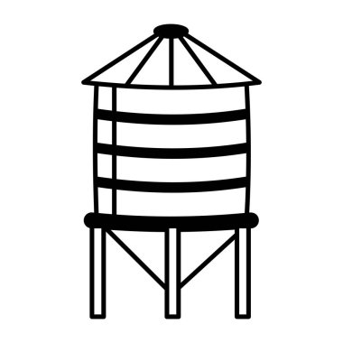 Büyük su tankının yarım yamalak bir simgesi