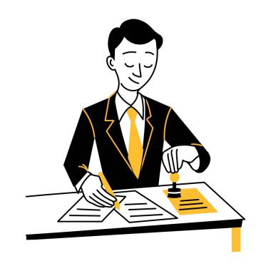 Noter karakterinin el çizimi 