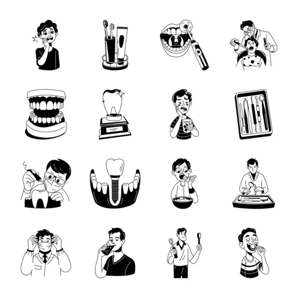 Sketchy Biçimli Dişçi Resimleri Paketi 