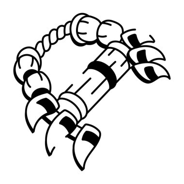 Polinezya silahının yarım yamalak bir simgesi