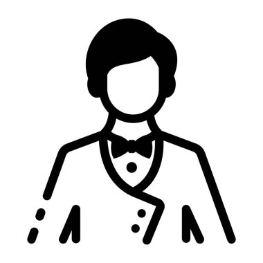 Odaklanmış kart dağıtıcısını gösteren bir satır biçimi simgesi