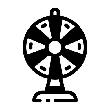 Dönen tekerlek ikramiyesini tasvir eden bir satır biçimi simgesi