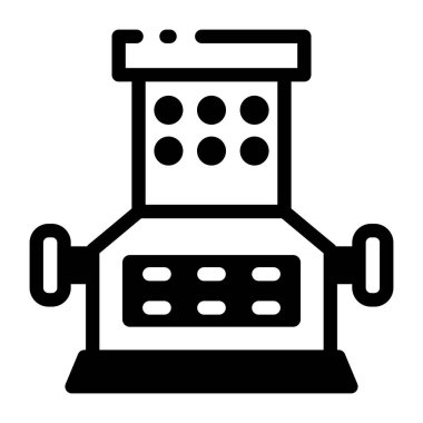 Kumarhanede bakara makinesini gösteren doğrusal bir simge