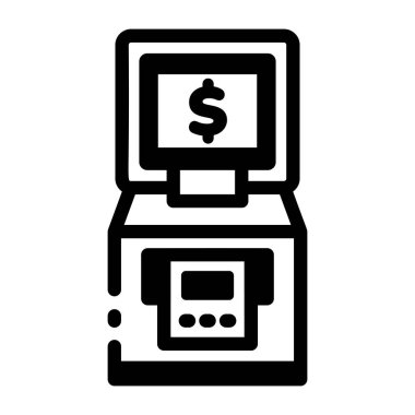 Kumarhane ATM 'sinin doğrusal biçim simgesi