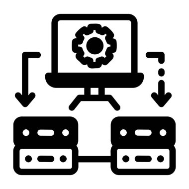 Çözüm çerçevesini gösteren simge simgesi 