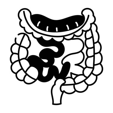 İnce bağırsağın yarım yamalak bir simgesi