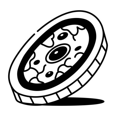 Endothelial hücrenin el çizimi biçimi simgesi