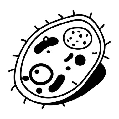 Karaciğer hepatositinin yarım yamalak bir simgesi