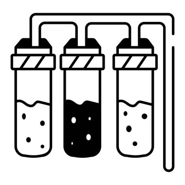 Su filtrelemesinin karalama tarzı simgesi