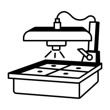 Oluşturma makinesinin karalama biçimi simgesi