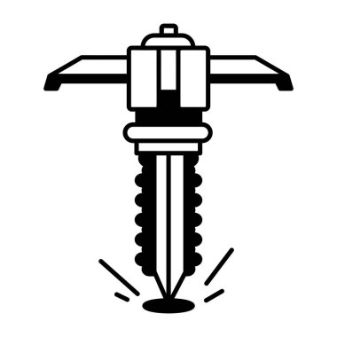Elmas madenciliğini gösteren yarım yamalak bir simge 