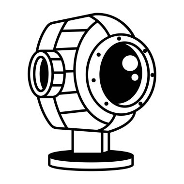 Göz tarayıcısının ana hat biçimi simgesi  