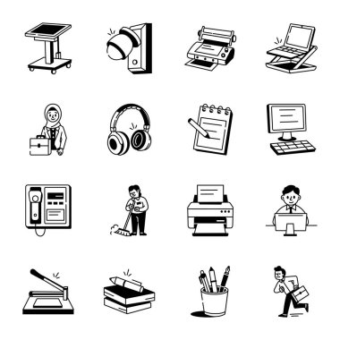 Kurumsal Taslak Biçim Simgeleri Paketi 