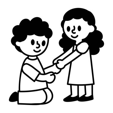 Rakhi ritüelinin yarım yamalak bir simgesi.