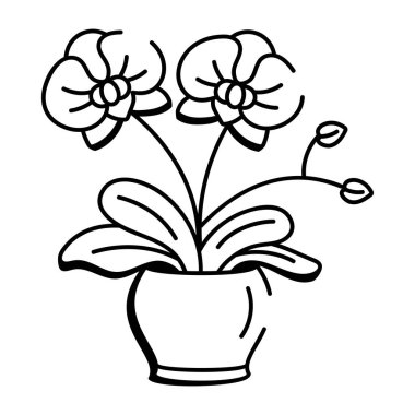 Bitki rafının karalama tarzı simgesi