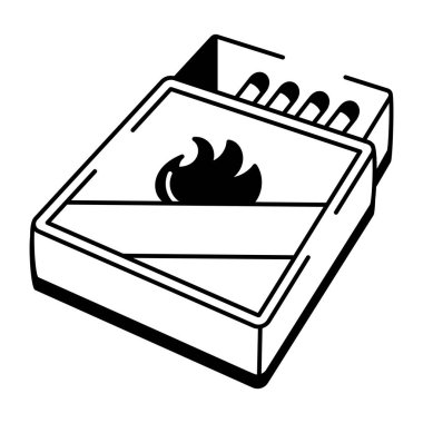 Kibrit çöplerinin yarım yamalak bir simgesi