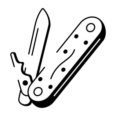 Çakının karalama tarzı simgesi