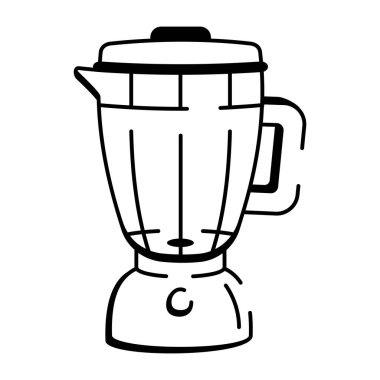 Mutfak mikserinin karalama stili simgesi