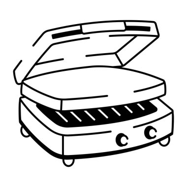 Panini baskısının el çizimi simgesi