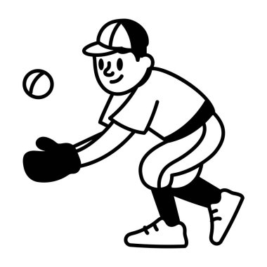 Cırcır böceğinin karalama stili simgesi