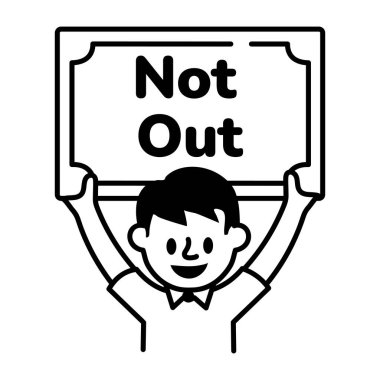 Bir destekçinin karalama tarzı simgesi