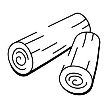 Ham maddenin karalama tarzı simgesi