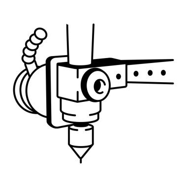 cnc makinesinin kabataslak biçim simgesi