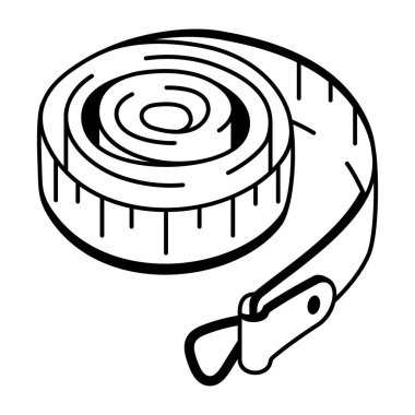 A hand drawn icon depicting a maintenance tape