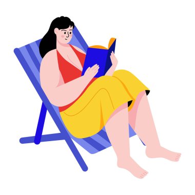 Turist rehberliğini gösteren düz bir çizim, 